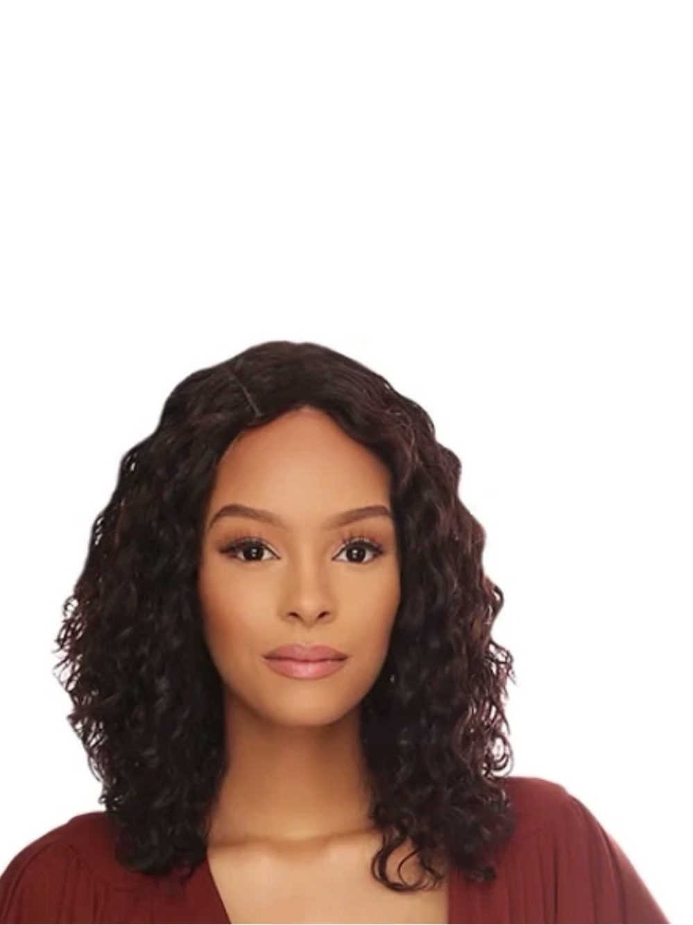 Zara Dark Brown Curly Mid-Length Wig